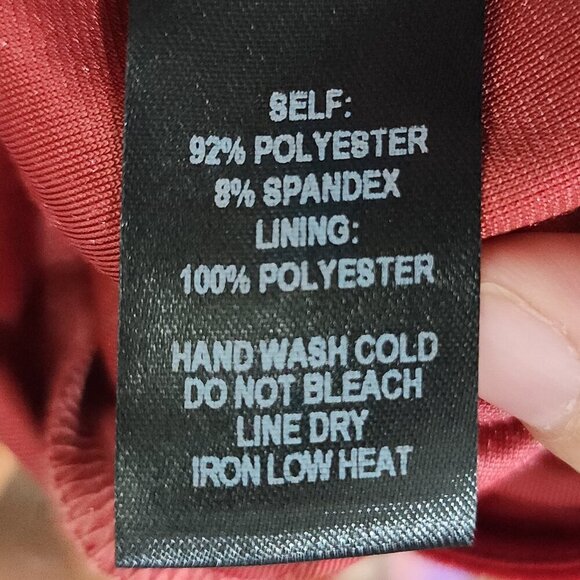 Lulus Hopeful Heart Red Velvet Backless Wide-Leg Jumpsuit Women's Size X-Large - Picture 14 of 14